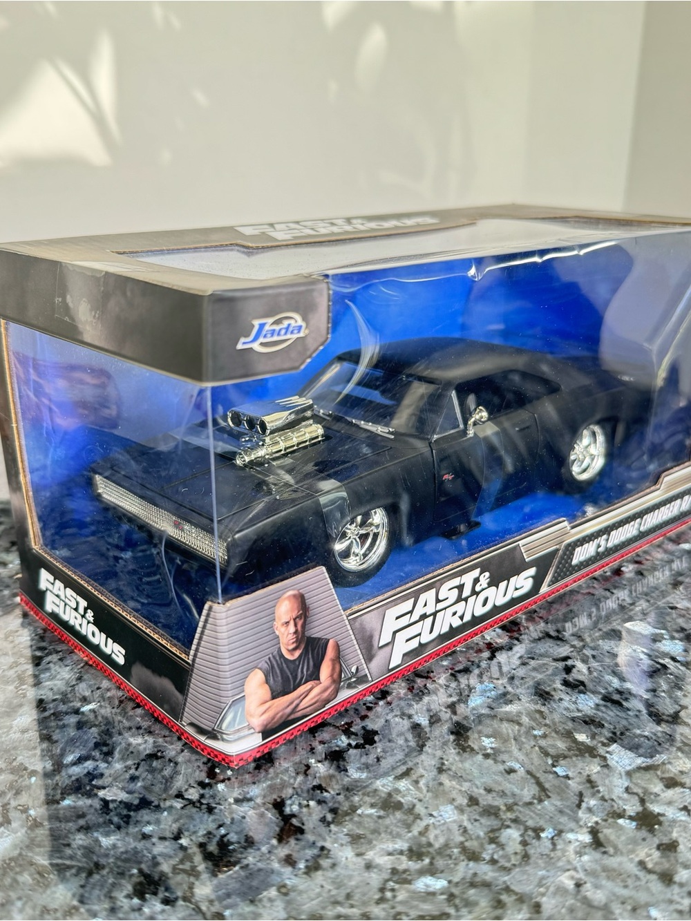 NEW Fast & Furious Jada Toys Dom’s Dodge Charger R/T Black Die-Cast Model Car